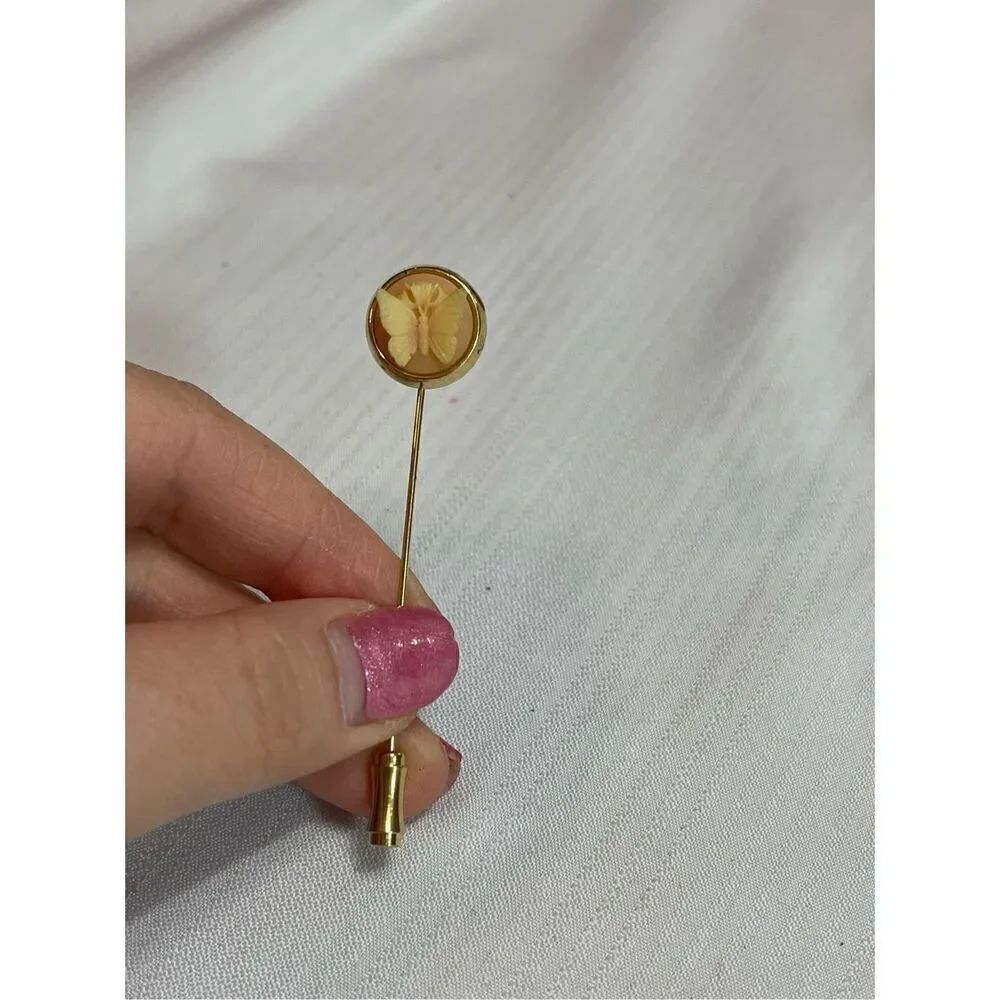 Trifari Butterfly Stick Pin Brooch
